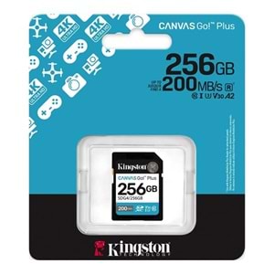 KINGSTON 256GB CANVAS GO+ SDG4/256GB SDHC HAFIZA KARTI