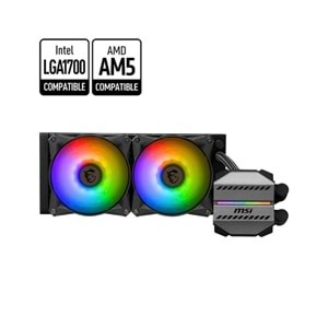 MSI 240MM MAG CORELIQUID M240 RGB AM5-1700P SIVI SOĞUTMALI İŞLECİ FANI