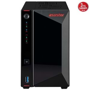 ASUSTOR AS5402T-4GB CELERON N5105-4GB RAM-2-diskli Nas Sunucu (Disksiz)