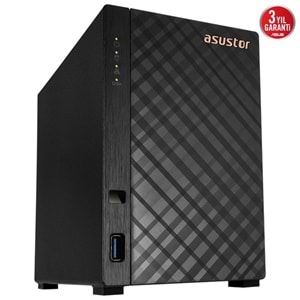 ASUSTOR AS1102TL REALTEK RTD1619B QC-1GB RAM-2-diskli Nas Sunucu (Disksiz)