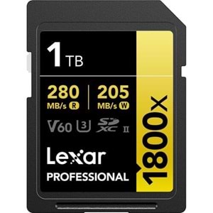LEXAR 1TB PROFESSIONAL 1800X LSD1800001T-BNNNU SDHC HAFIZA KARTI