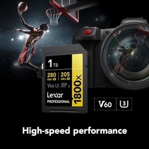 LEXAR 1TB PROFESSIONAL 1800X LSD1800001T-BNNNU SDHC HAFIZA KARTI