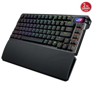 ASUS ROG AZOTH EXTREME NX SNOW KABLOSUZ ALÜMİNYUM KARBON FİBER ŞASE RGB GAMING KLAVYE