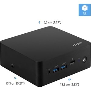 MSI CUBI NUC 1M-003Eu CORE 3 100U-8GB DDR5 RAM-512GB NVME-W11 PRO MINI PC