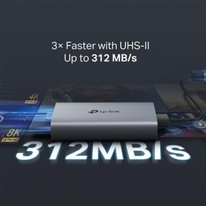 TP-LINK UA440C USB 3.0 Type-C - SD ve microSD 4.0 Kart Okuyucu