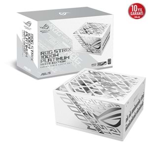 ASUS 1000W 80+ PLATINUM ROG STRIX 1000P WHITE PCIE 5.0 TAM MODÜLER POWER SUPPLY BEYAZ