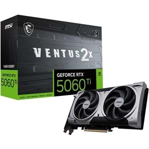 MSI 16GB RTX5060TI VENTUS 2X PLUS GDDR7 128bit HDMI-DP PCIE 5.0
