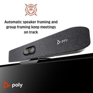 POLY Studio X30 Hepsi Bir Arada Video Çubuğu ve TC8 Kumanda Kiti (83Z46AA)