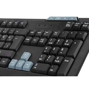 Everest Q TRK KB-700 Siyah USB Q Multimedia Klavye