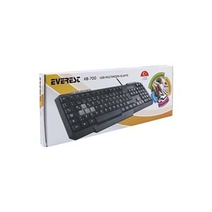 Everest Q TRK KB-700 Siyah USB Q Multimedia Klavye