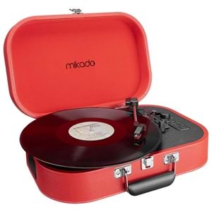 Mikado Nostalgia MN-101 Pikap Kırmızı Usb+RCA+Bluetooth Destekli Müzik Kutusu