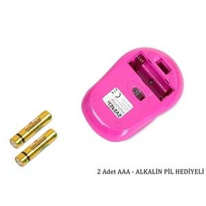 Everest SM-300 Usb Mor 4D Optik Alkalin Pil Kablosuz Mouse