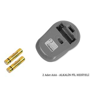 Everest SM-300 Usb Siyah 4D Optik Süper Sessiz Alkalin Pil Kablosuz Mouse
