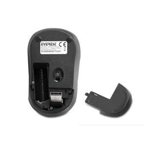 Everest SM-804 Usb Siyah/Mavi 1600dpi Kablosuz Mouse