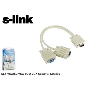 S-LINK SLX-VGA152 VGA-2li VGA Çoklayıcı Kablo