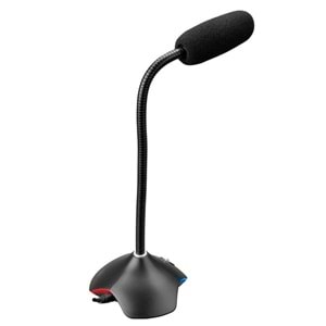 RAMPAGE RMX-M7 PYTHON Siyah/Kırmızı PC 3,5M PS4-XBOX-Mobile Esnek Sağlam Gaming Oyuncu Mikrofon