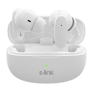 S-LINK EARDOPES SL-TWS08 Beyaz 4 Mikrofonlu Enc Dual Mıc. TWS 50/500mah BT Mikrofonlu Kulaklık