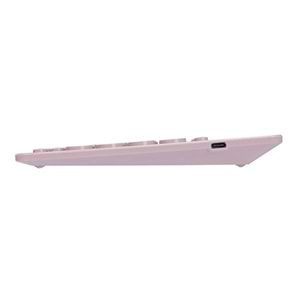 Everest KB-BT84 Pembe/Gri Bluetooth Ultra İnce+Şarjlı Q Mac/Win/Android/Ios Uyumlu Kablosuz klavye