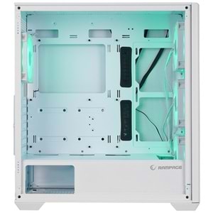 RAMPAGE VORTEX V3 4-RGB FANLI GAMING E-ATX PC KASASI BEYAZ