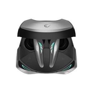 RAMPAGE Clutch T01 Siyah/Gümüş 4 Mikrofonlu ENC+ANC Oyuncu Bluetooth V5.3 TWS Gerçek Kablosuz Kulaklık