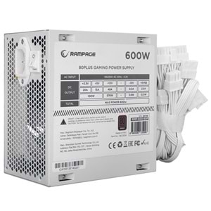 RAMPAGE 600W 80+ BRONZE RMP-600-80P POWER SUPPLY BEYAZ