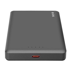S-LINK MG110 10000mAh PD20W Magsafe 15W Kablosuz Type-C Gri Taşınabilir Metal Şarj Cihazı Powerbank