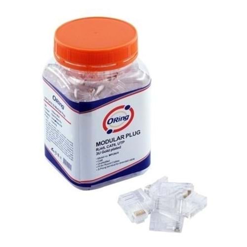 ORING CAT6 U/UTP RJ45 100'lü Kutu Modular Plug 3U