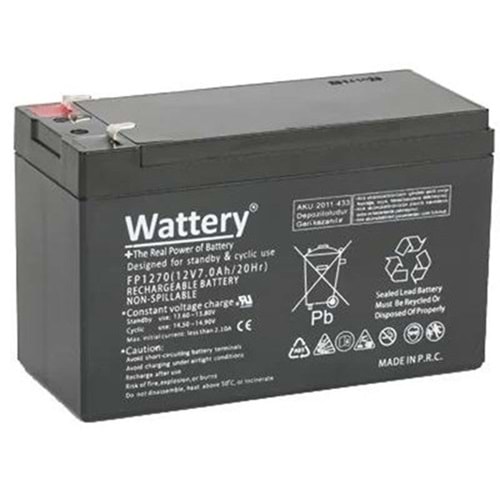 YLD 12v 7amper MYA-127 Kuru Tip Akü