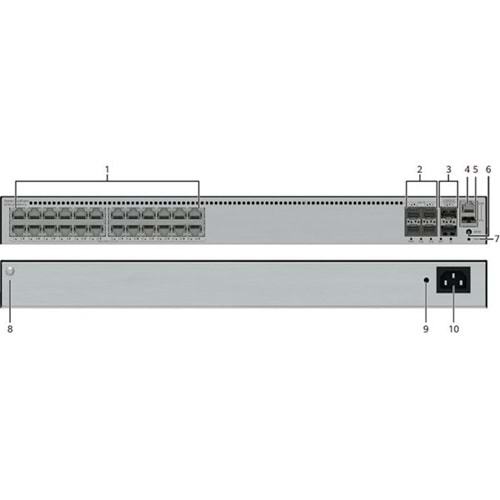 HUAWEI 24port S5735-L24PN4XE-AV2 4-SFP 10GbE 400W YÖNETİLEBİLİR POE SWITCH