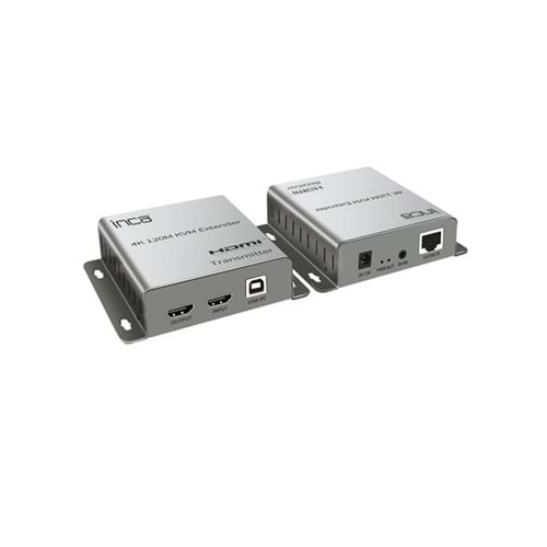 INCA 1port IEX-120 1port HDMI (giriş) 1port Ethernet (Cat6) 4K HDMI Repeater 120metre mesafeye kadar
