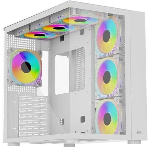 POWERBOOST PB-SS02W SEA WIEW 7-RGB FANLI GAMING MID-TOWER PC KASASI BEYAZ