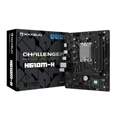 MAXSUN CHALLANGER H610M-H DDR4 HDMI PCIE 4.0 1700P MATX