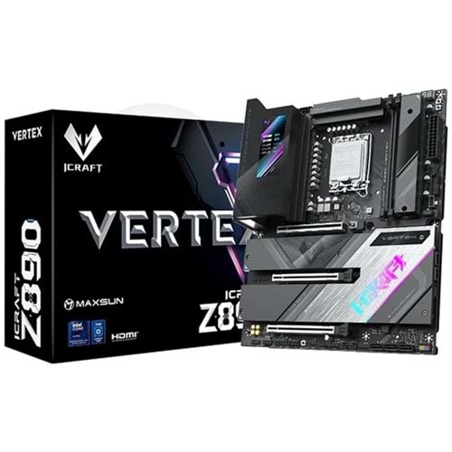 MAXSUN MS-iCraft Z890 VERTEX WIFI7 DDR5 HDMI-DP TYPEC PCIE 5.0 1851P ATX