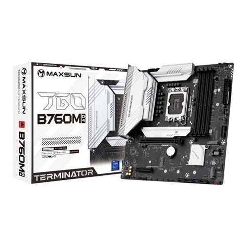 MAXSUN TERMINATOR B760M DDR4 HDMI-DP PCIE 4.0 1700P MATX