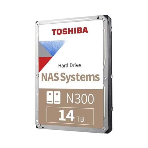 TOSHIBA 14TB N300 HDWG51EUZSVA 512MB 7200RPM SATA-3 NAS DİSKİ