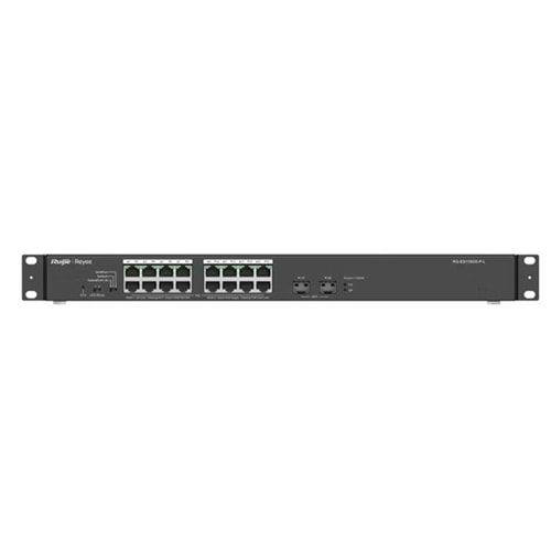 RUIJIE 16port 247w FULL PoE RG-ES118GS-P GIGABIT 2X SFP Yönetilemez Switch RackMount