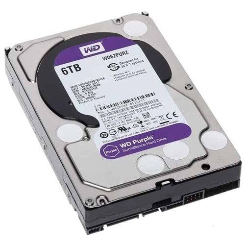 WD 6TB PURPLE WD62PURZ 256MB 5400RPM GÜVENLİK DİSKİ