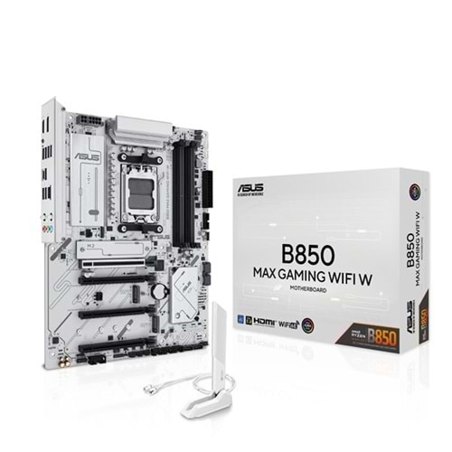 ASUS B850 MAX GAMING WIFI6E W DDR5 HDMI-DP PCIE 5.0 AM5 ATX