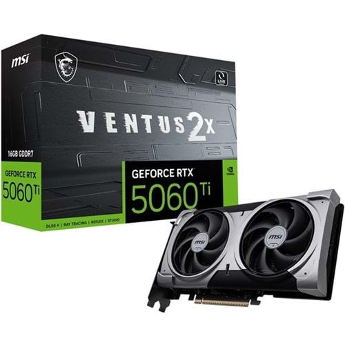 MSI 16GB RTX5060TI VENTUS 2X PLUS GDDR7 128bit HDMI-DP PCIE 5.0