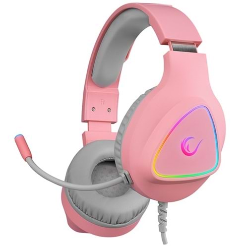 RAMPAGE M7 MONCHER Pembe RGB Led USB 7.1 Gaming Mikrofonlu Oyuncu Kulaklığı