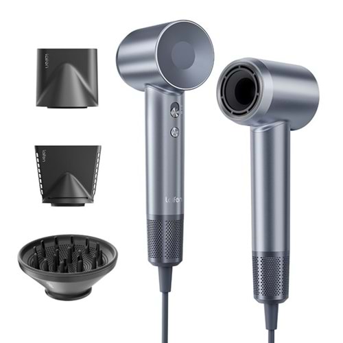 LAIFEN Swift Gümüş/ Mavi 1600W 3 Başlıklı Yüksek Hızlı Saç Kurutma Makinesi