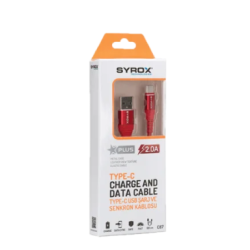 SYROX TECHNOLOGIES 2.0A TYPE-C CHARGE AND DATA CABLE C87 