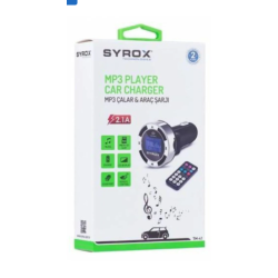 SYROX TECHNOLOGIES MP3 PLAYER CAR CHARGER 2.1A TM-41 