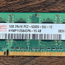 HYNIX 1GB 2Rx16 PC2-5300S-555-12 HYMP112S64CP6-Y5 DDR2 1GB 667MHZ NOTEBOOK RAM