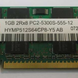 HYNIX 1GB 2Rx8 PC2-5300S-555-12 HMYP512S64CP8-Y5 667MHZ DDR2 1GB NOTEBOOK RAM