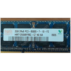 HYNIX 2GB 2Rx8 PC3-8500S-7-10-F2 2GB DDR3 1066MHZ NOTEBOOK RAM