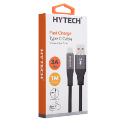 HYTECH FAST CHARGE TYPE-C CABLE HY-X410 GRAY 1METRE