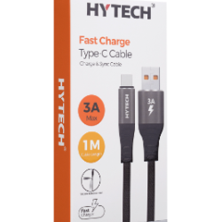 HYTECH FAST CHARGE TYPE-C CABLE HY-X410 GRAY 1METRE