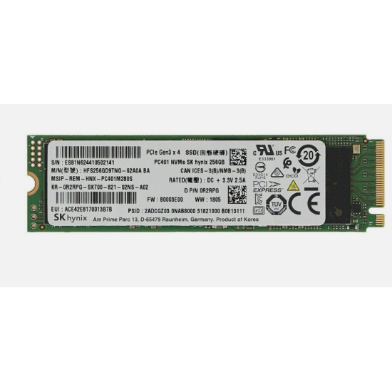 SK HYNIX 256GB 2280 NVME M.2 SSD