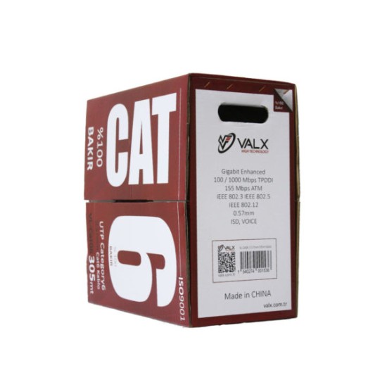 VALX HIGTECHNOLOGY ISO9001 CAT6/0.57MM 305M CABLE